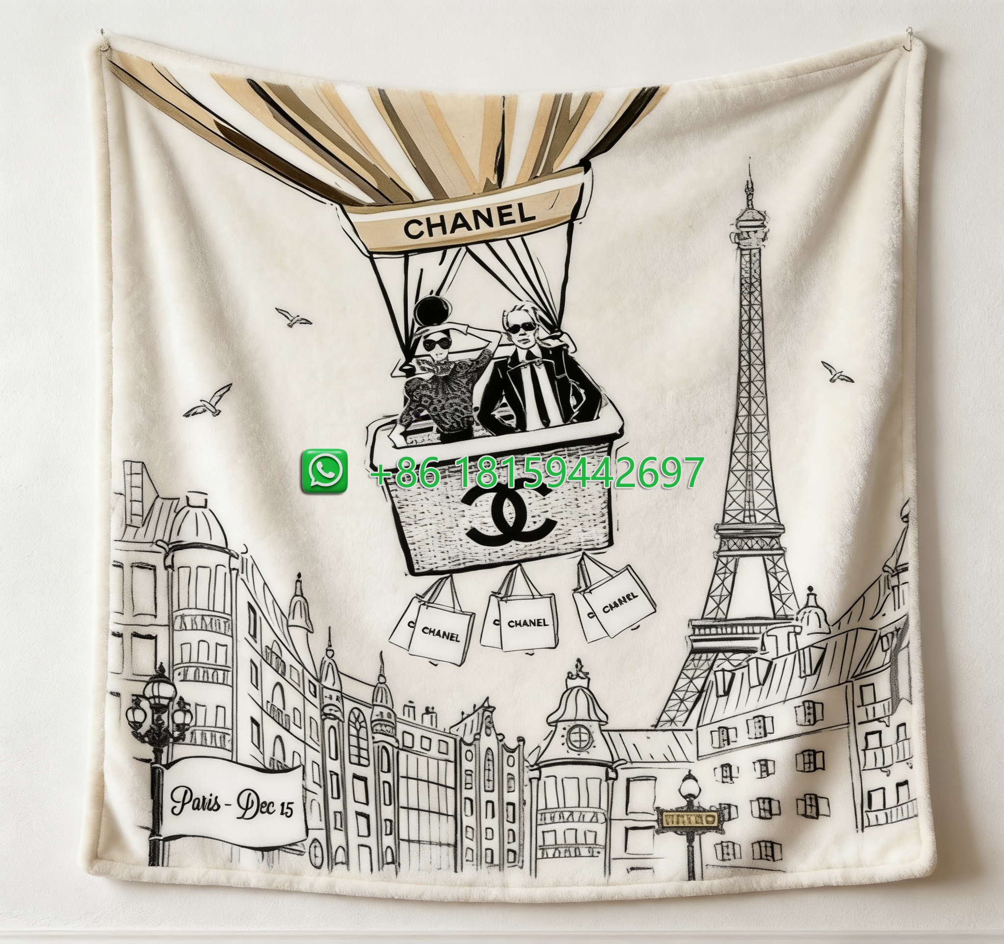 Chanel Throw Blankets